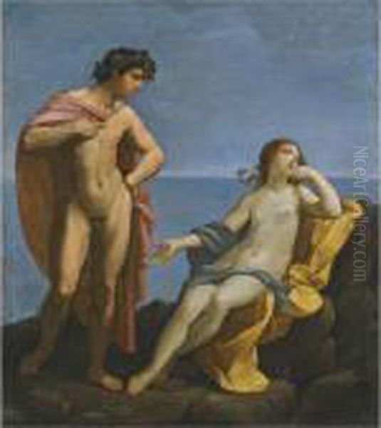 Bacchus And Ariadne Oil Painting by Guido Reni