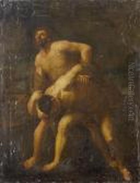 Hercules And The Hydra Oil Painting by Guido Reni