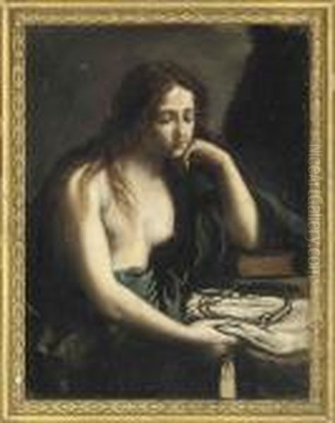 The Penitent Magdalene Oil Painting by Guido Reni