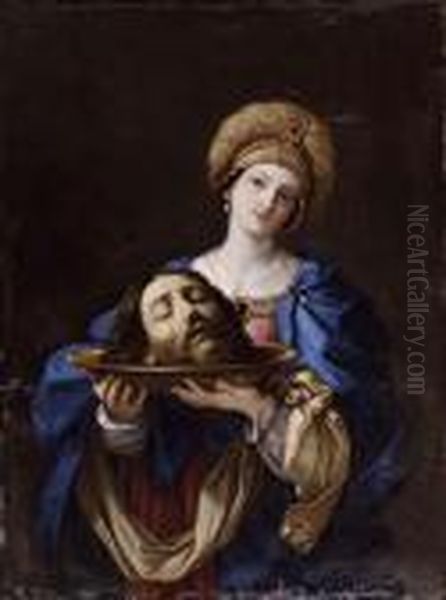 Salome Con La Testa Del Battista Oil Painting by Guido Reni