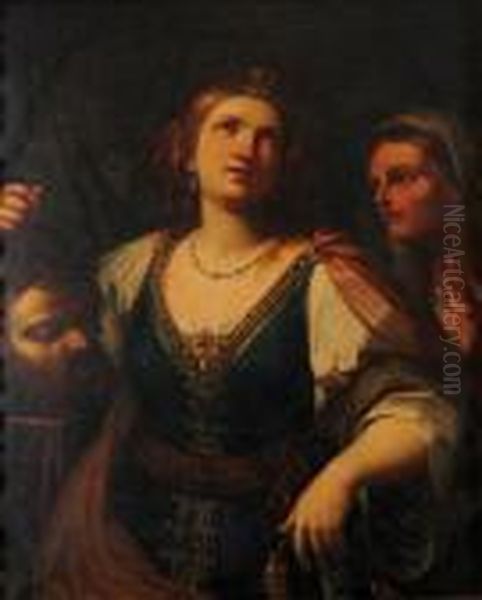 Giuditta Con La Testa Dioloferne Oil Painting by Guido Reni