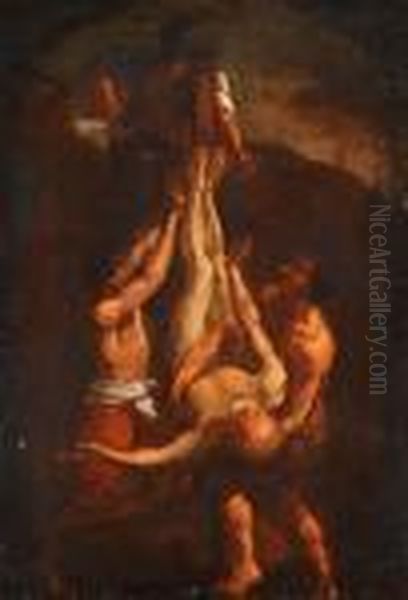 Nach - Kreuzigung Petri Oil Painting by Guido Reni