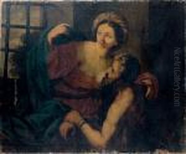 La Charite Romaine Oil Painting by Guido Reni