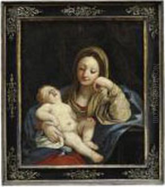 Madonna Col Bambino Oil Painting by Guido Reni