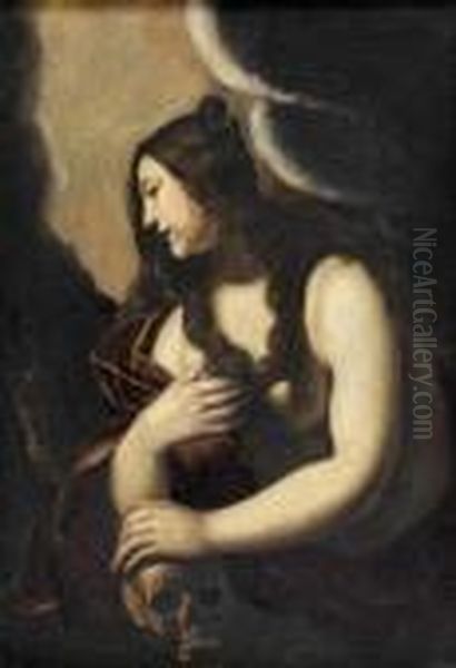 Madeleine Oil Painting by Guido Reni