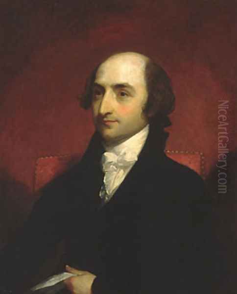 Albert Gallatin Oil Painting by Gilbert Stuart