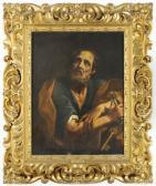 St Peter Oil Painting by Guido Reni