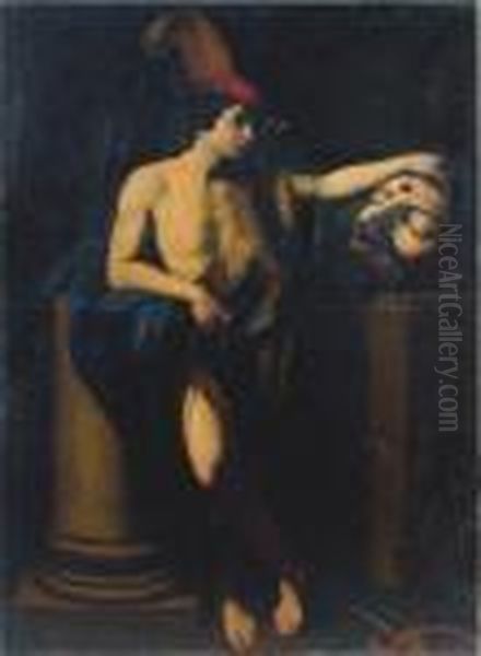 David Tenant La Tetede Goliath Oil Painting by Guido Reni