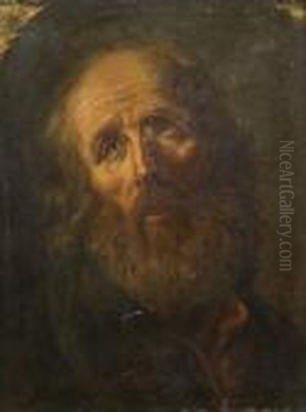 Tete D'homme Barbu Oil Painting by Guido Reni