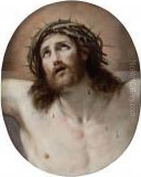 Cristo Coronato Di Spine Oil Painting by Guido Reni