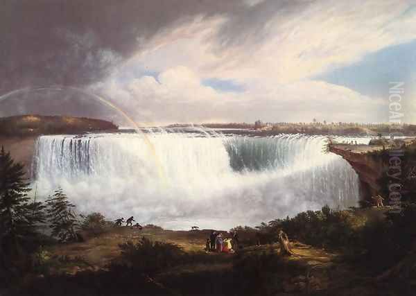 The Great Horseshoe Fall, Niagara Oil Painting by Gilbert Stuart