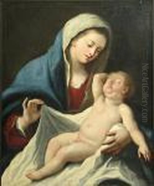 The Madonna And Christ Child Oil Painting by Guido Reni