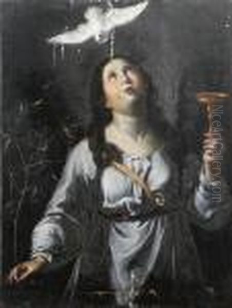 Saint Scholastica Oil Painting by Guido Reni