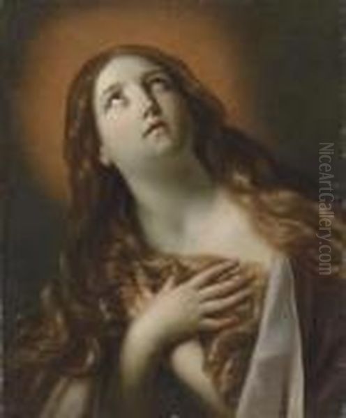 The Penitent Mary Magdalene Oil Painting by Guido Reni