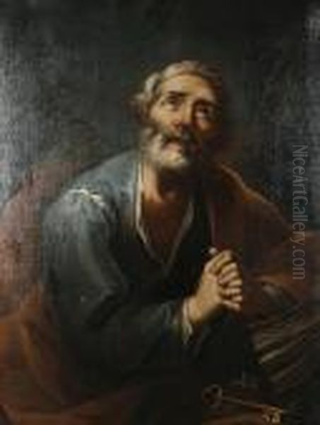 St Peter Oil Painting by Guido Reni