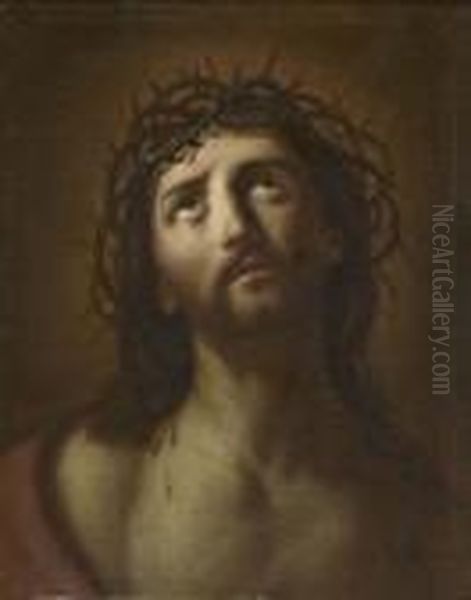 Tete De Christ Oil Painting by Guido Reni