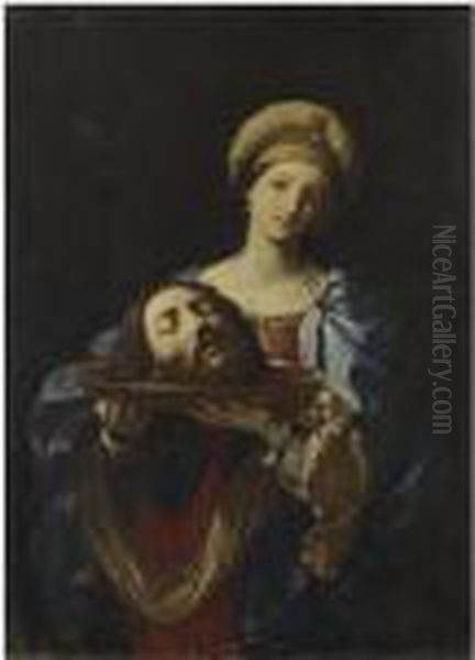 Salome Con La Testa Del Battista Oil Painting by Guido Reni