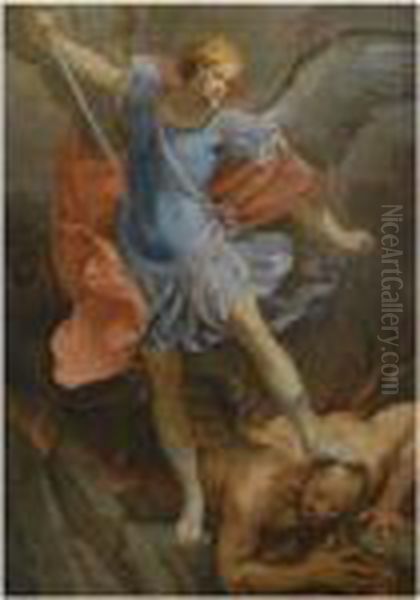 The Victorious Archangel Michael Oil Painting by Guido Reni