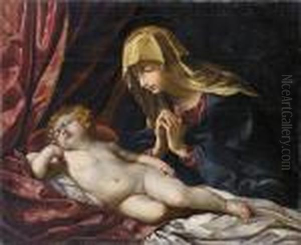 Madonna Con Bambino Oil Painting by Guido Reni