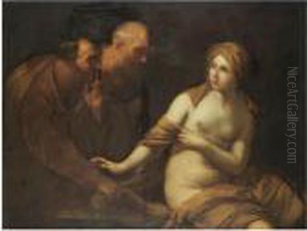 Susannah And The Elders Oil Painting by Guido Reni