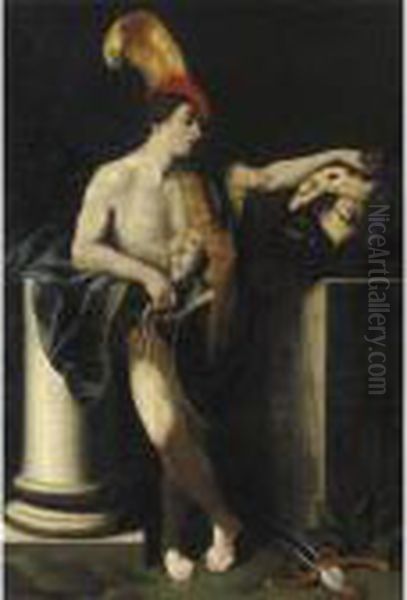 David Con La Testa Di Golia Oil Painting by Guido Reni