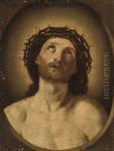 Ecce Homo, In A Feigned Oval Oil Painting by Guido Reni