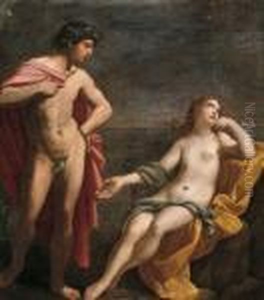 Bacco E Arianna
 Olio Su Tela, Cm. 89x78 Oil Painting by Guido Reni