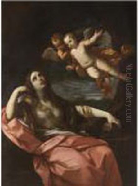 The Penitent Magdalene Oil Painting by Guido Reni