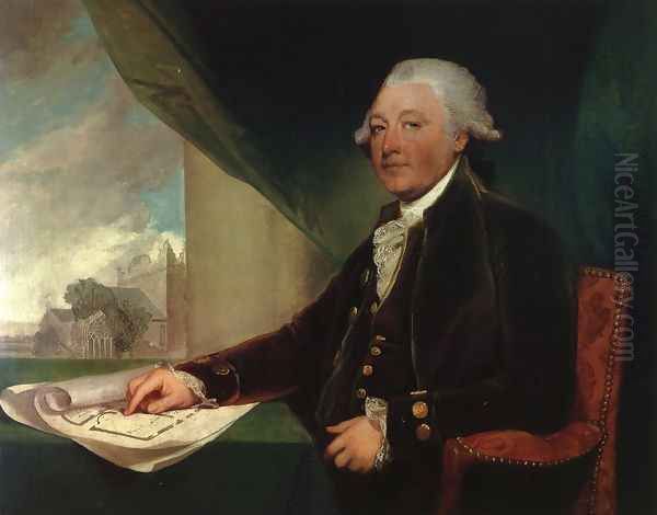 William Barker Oil Painting by Gilbert Stuart