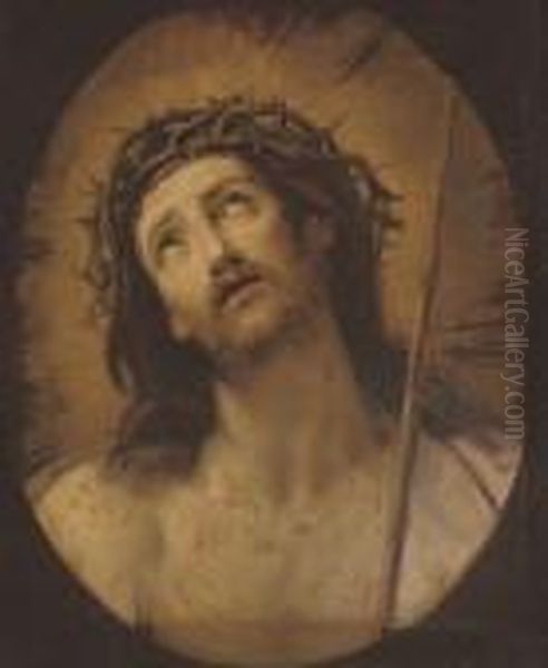 Ecce Homo, In A Feigned Oval Oil Painting by Guido Reni