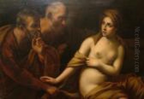 Susanna And The Elders Oil Painting by Guido Reni