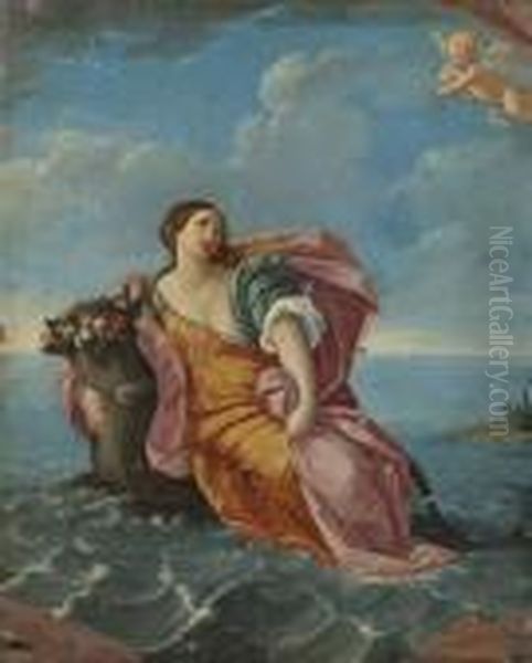 The Rape Of Europa Oil Painting by Guido Reni