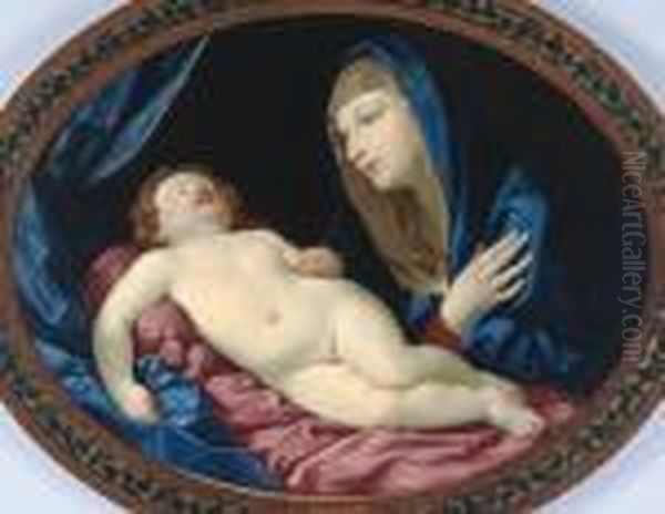 Madonna Con Bambino Oil Painting by Guido Reni