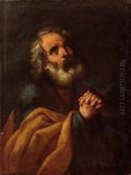 Pentimento Di San Pietro Oil Painting by Guido Reni