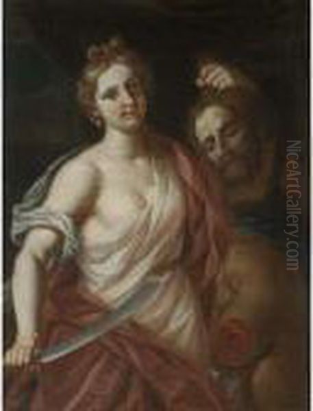 Judith With The Head Of Holofernes Oil Painting by Guido Reni