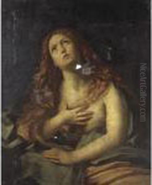 The Penitent Magdalene Oil Painting by Guido Reni