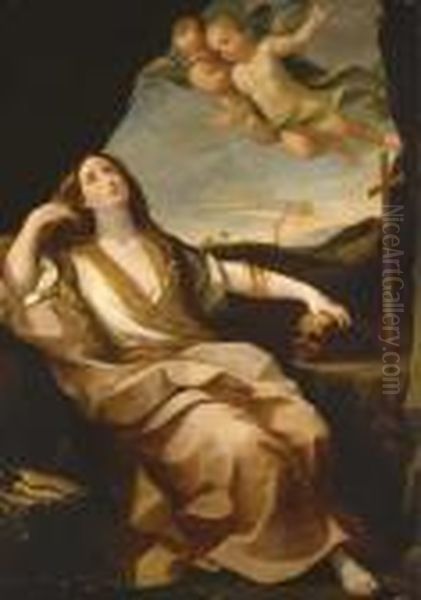 The Penitent Magdalene Oil Painting by Guido Reni