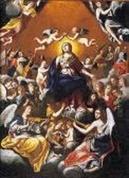 La Coronacion De La Virgen Oil Painting by Guido Reni