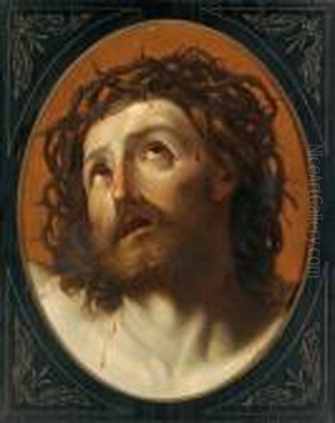 La Testa Di Cristo Incoronata Di Spine Oil Painting by Guido Reni