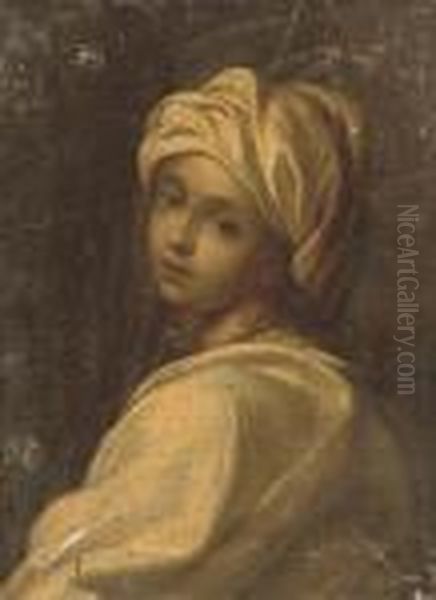 Portrait Of A Girl Said To Be Beatrice Cenci Oil Painting by Guido Reni