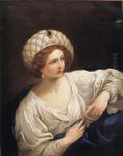 Retrato De Mujer Como Sibila Oil Painting by Guido Reni