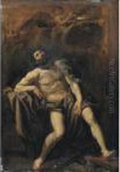 Saint Roch Oil Painting by Guido Reni