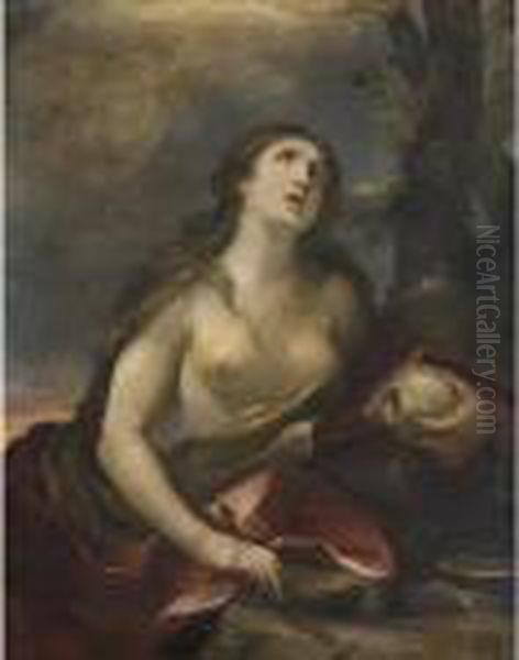 Maddalena Penitente Oil Painting by Guido Reni