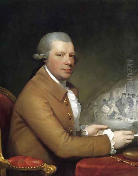 John Hall Oil Painting by Gilbert Stuart