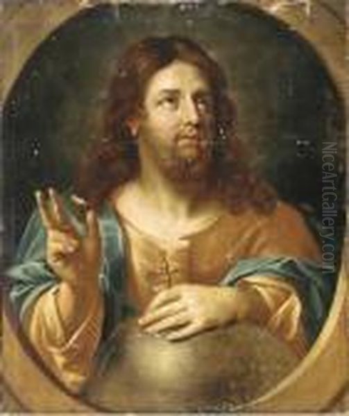 Salvator Mundi Oil Painting by Guido Reni