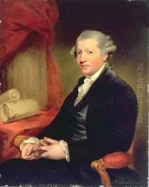 Sir Joshua Reynolds Oil Painting by Gilbert Stuart