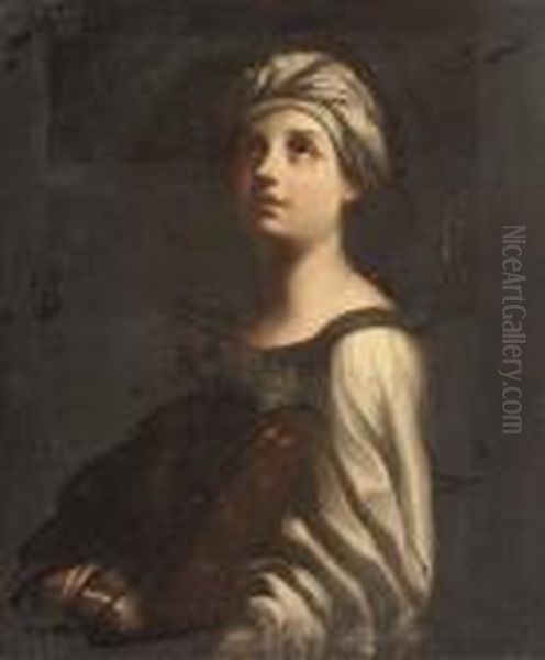 Saint Cecilia Oil Painting by Guido Reni