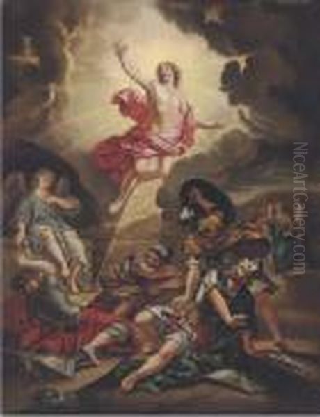 The Resurrection Oil Painting by Guido Reni