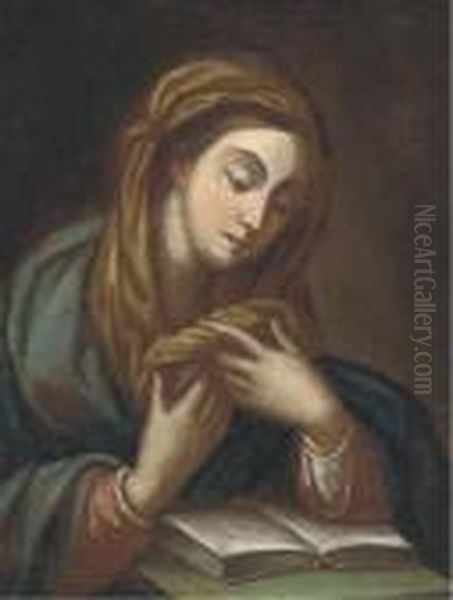 The Virgin Reading Oil Painting by Guido Reni