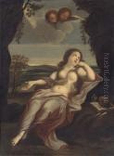 The Penitent Magdalen Oil Painting by Guido Reni